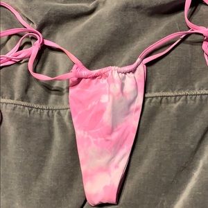 Frankies bikinis Tasha bottoms pink tie dye